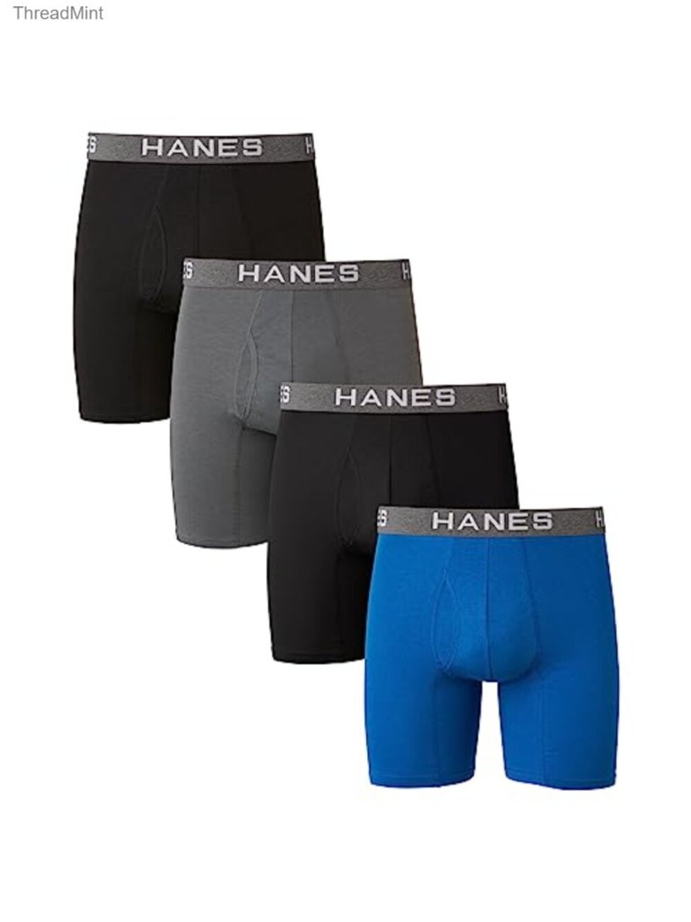 Men's Comfort Flex Fit Boxer Briefs Cotton Modal Stretch Support Pouch 4-Pack